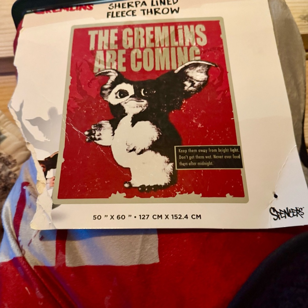 Gremlins Fleece Throw blanket